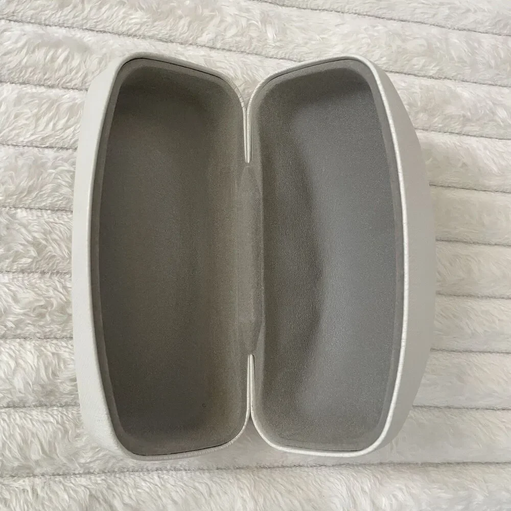 Michael Kors Clamshell Hard Large Sunglasses Eye Glasses Protective Case White